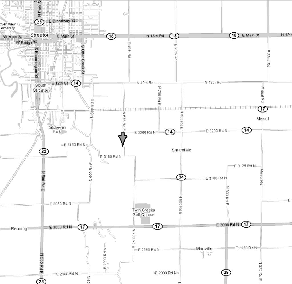 Map to Phillips Cemetery